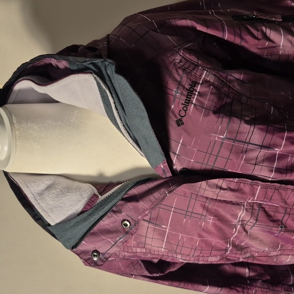 Columbia Women's Purple Print Bugaboo 3 in 1 Jacket - Sz. M - Picture 2 of 8